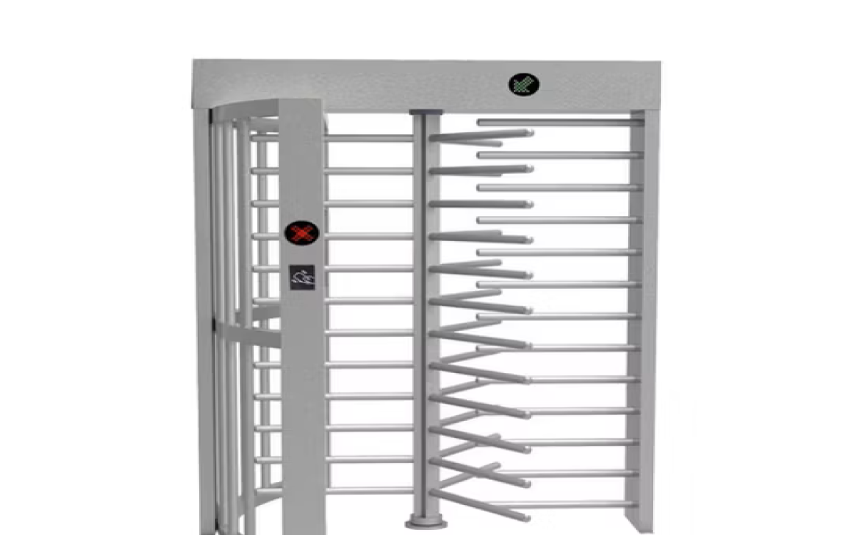 Full-height pedestrian security turnstile