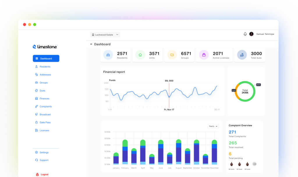 Stone Community Dashboard