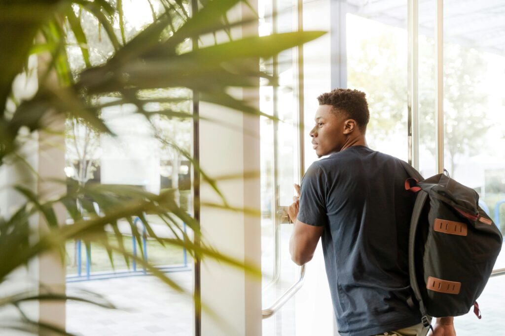 A Nigerian student realizing that he needs some home security features to make his hostel room secure and safe.